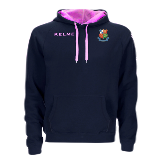 Hooded Top- Navy/Pink