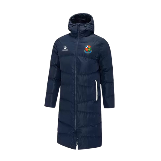 Long padded Jacket Navy/Silver